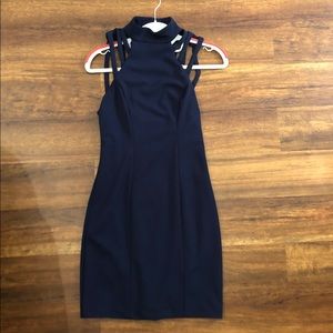 Navy Blue Bodycon Homecoming Dress